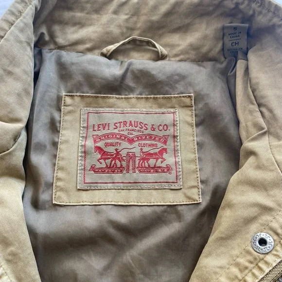 Levi’s women Olive Green Jacket Small - Picture 9 of 10